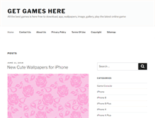 Tablet Screenshot of getgameshere.com